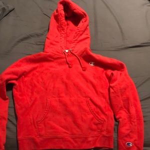 red champion hoodie
